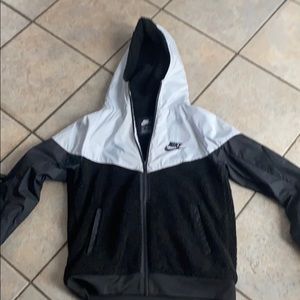 Nike lined hooded jacket